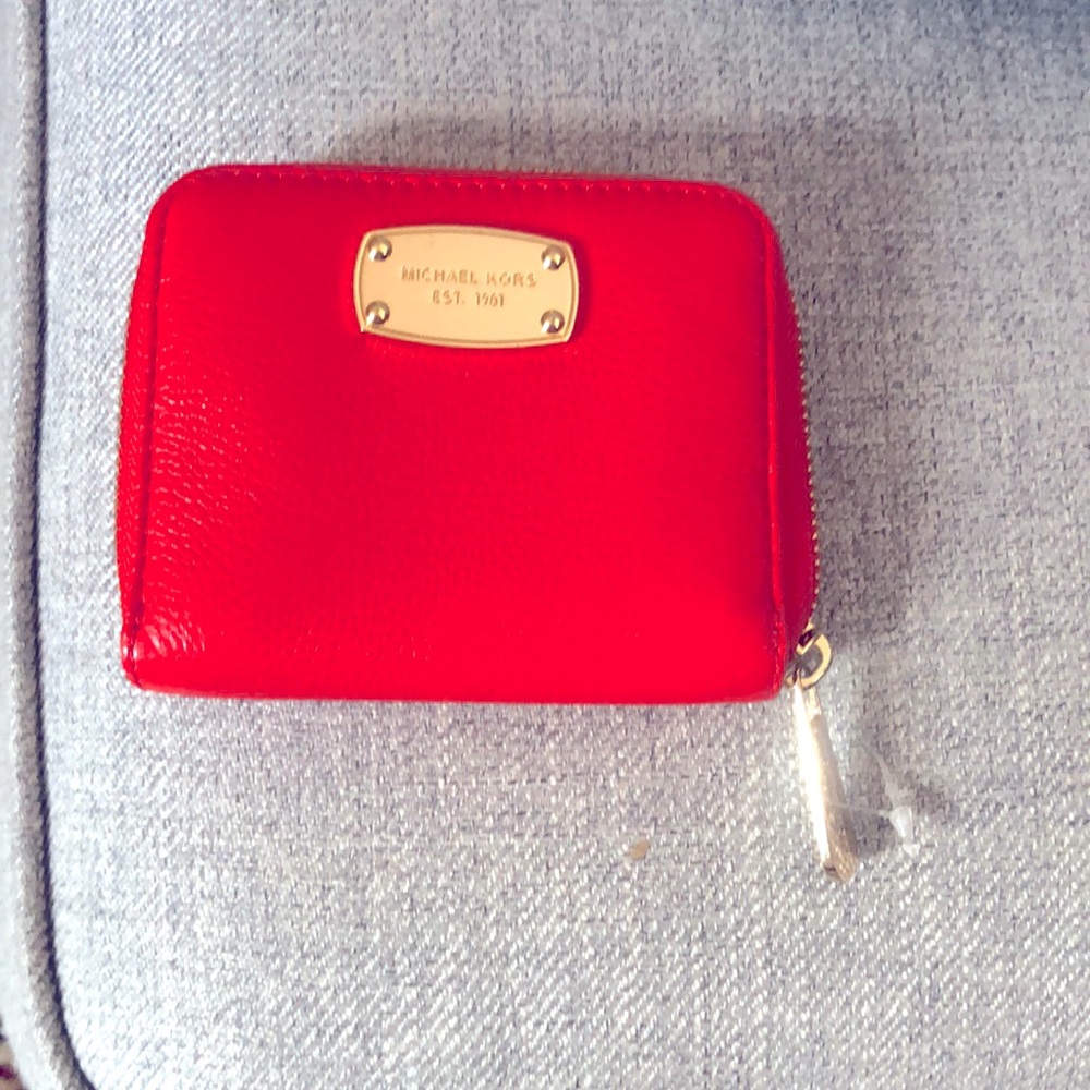 Michael Kors summer orange wallet
